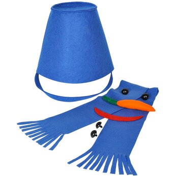 Набор для лепки снеговика "Улыбка", синий