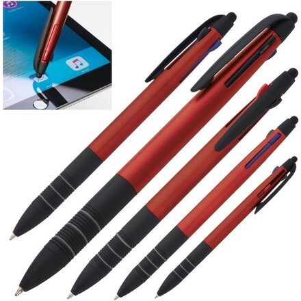Ручка шариковая автоматическая "Bogota" красный/черный