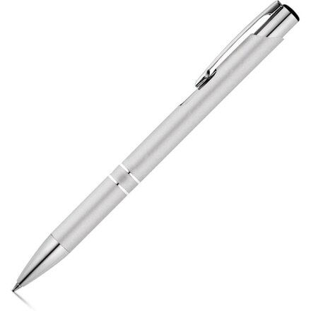 Ручка шариковая автоматическая "Beta BK" серебристый матовый/серебристый