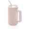Кружка термическая "Cube" с трубочкой, розовый