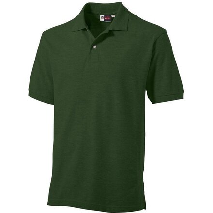 Рубашка-поло мужская "Boston" 180, L, бутылочный зеленый