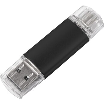 Карта памяти USB Flash 2.0 OTG/Type-C 8 Gb "Assorti" черный