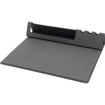 Беспроводное зарядное устройство "Rolter" с ковриком для мыши, 15W, черный