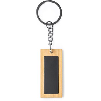 Брелок KRAUS из натурального дерева и стали KRAUS, прямоугольный