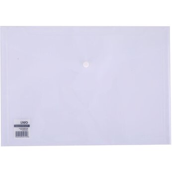 Папка-конверт на кнопке "Deli", A4, фиолетовый