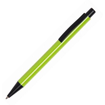 Ручка шариковая автоматическая "Quebec" зеленое яблоко/черный