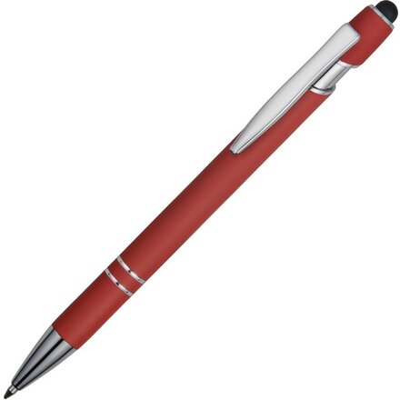 Ручка шариковая автоматическая "Sway" красный/серебристый