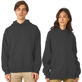 Толстовка с капюшоном оверсайз «Berlin» унисекс, темно-серый,  XL-2XL