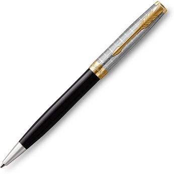 Шариковая ручка Parker Sonnet Premium Refresh BLACK GT, стержень: M, цвет чернил: black , в подарочной упаковке