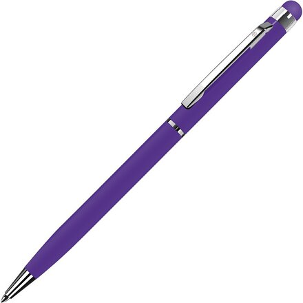 Ручка шариковая автоматическая "TouchWriter" фиолетовый/серебристый