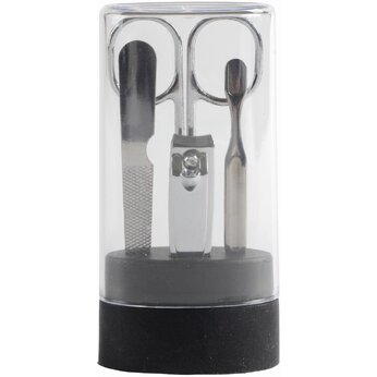 Набор для маникюра "Lyon" черный/прозрачный