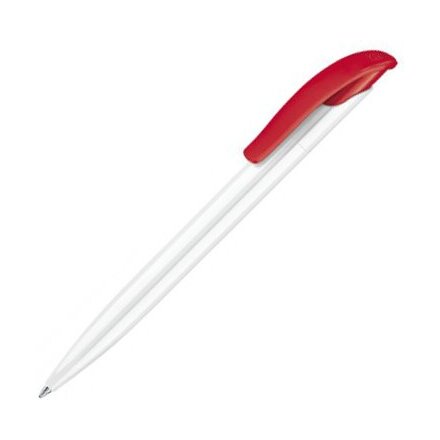 Ручка шариковая автоматическая "Challenger Polished Basic" белый/красный