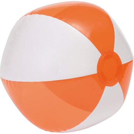 Мяч пляжный "Ocean" белый/прозрачный оранжевый