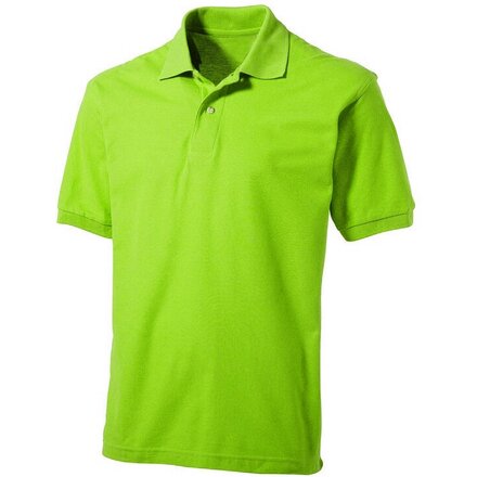 Рубашка-поло мужская "Boston 2.0" 180, 2XL, зеленое яблоко