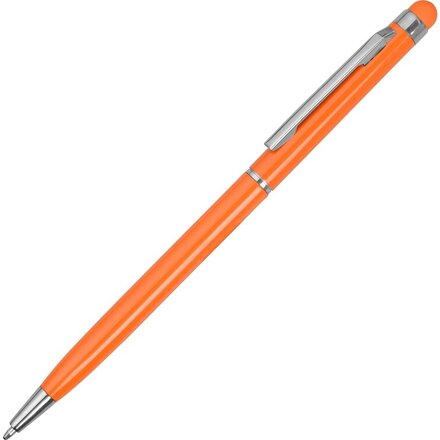 Ручка шариковая автоматическая "Jucy" оранжевый/серебристый