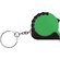 Брелок-рулетка "Гамбург" с фиксатором, зеленый/черный