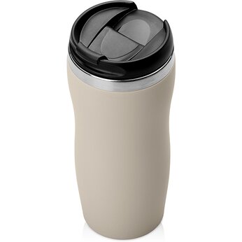 Термокружка "Mony Steel" 350 мл, soft touch, бежевый