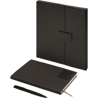 Подарочный набор "Bradburry &Co" с блокнотом А5 и ручкой, черный