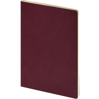 Бизнес тетрадь А5 "Megapolis flex" 60 л. soft touch клетка, бордовый, размер A5