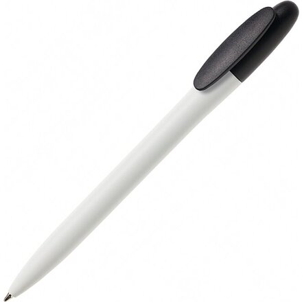 Ручка шариковая автоматическая "Bay MATT BC" белый/черный