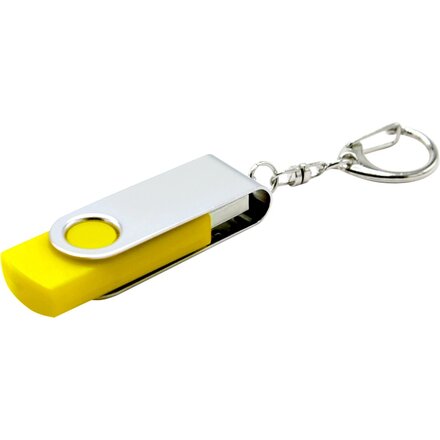 Карта памяти USB Flash 2.0 16 Gb "Twist" желтый