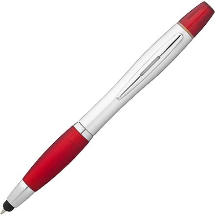 Ручка шариковая "Nash" красный/серебристый