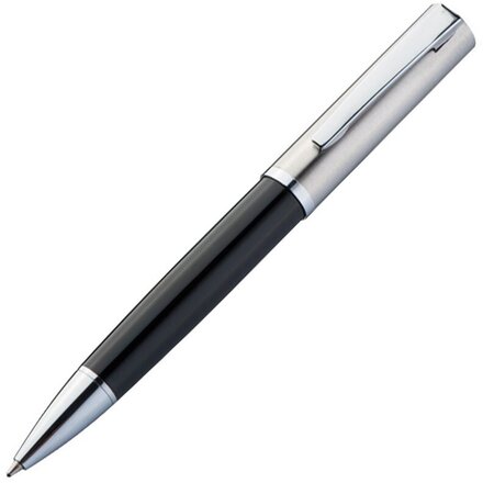 Ручка шариковая автоматическая "1338303" черный/серебристый