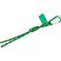 Брелок-веревочка на карабине, зеленый
