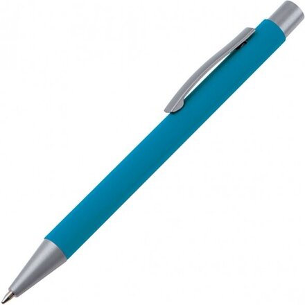 Ручка шариковая автоматическая "Abu Dhabi" голубой/серебристый