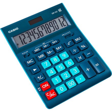 Калькулятор настольный "GR-12" темно-зеленый