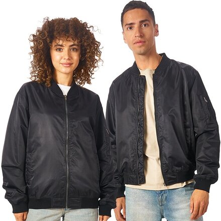 Куртка бомбер «Antwerpen» унисекс, черный, XL