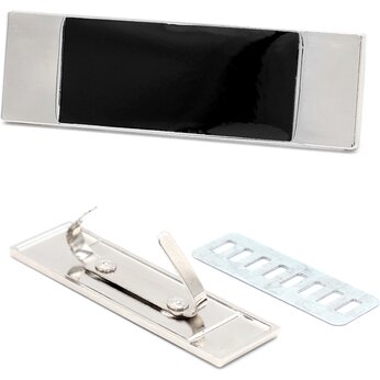 Шильд, серебрянный/черный