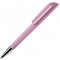 Ручка шариковая автоматическая "Flow T-GOM C CR" софт-тач, светло-розовый/серебристый