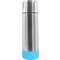 Термос "Picnic Silver To Go" с манжетой, серебристый/бирюзовый
