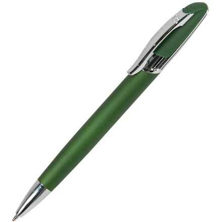 Ручка шариковая автоматическая "Force" зеленый/серебристый