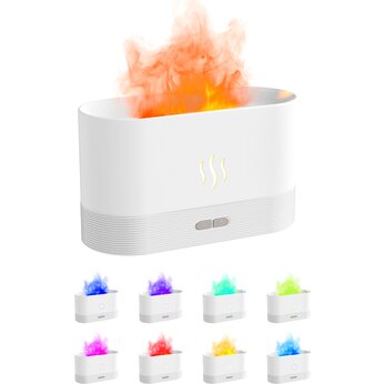 Увлажнитель-ароматизатор воздуха "Flame RGB", белый