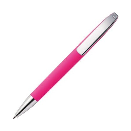 Ручка шариковая автоматическая "View GOM C CR" розовый/серебристый