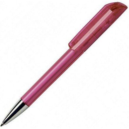 Ручка шариковая автоматическая "Flow 30 CR" розовый/серебристый