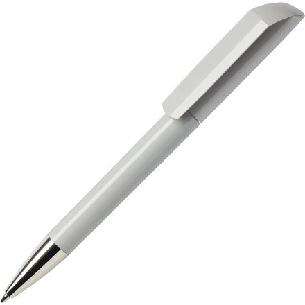 Ручка шариковая автоматическая "Flow C CR" серый/серебристый