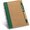 Блокнот "Asimov" c ручкой, коричневый/светло-зеленый