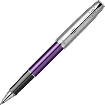 Ручка-роллер Parker Sonnet Essentials Violet SB Steel CT, цвет чернил black, перо: F, в подарочной упаковке.