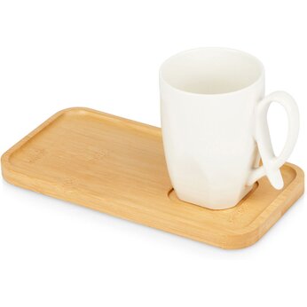 Чашка с блюдцем "Deny", белый