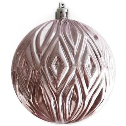 Новогоднее подвесное украшение из полистирола / 8x8x8см, розовый