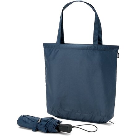 Зонт складной "Skylar" синий + сумка для покупок