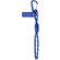 Брелок-веревочка на карабине, синий