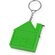 Брелок-рулетка "Домик" зеленое яблоко/серебристый