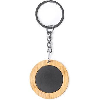 Брелок KRAUS из натурального дерева и стали KRAUS, круглый