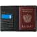 Подарочный набор "Consul": обложка для паспорта и картхолдер (чехол), серый