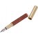 Набор "1258101" коричневый/золотистый: ручка перьевая и роллер