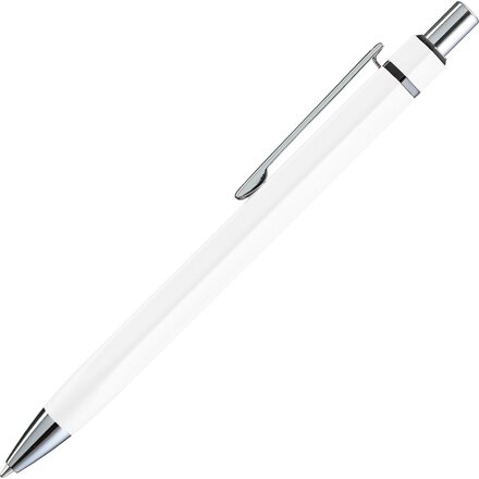 Ручка шариковая автоматическая "Six" белый/серебристый